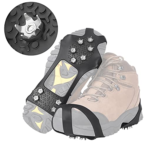 10 Spikes Ice Grips for Snowing Hiking