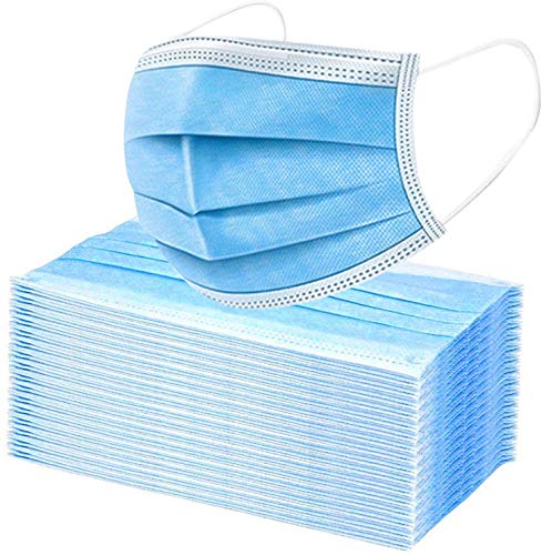 100 Pack Disposable Blue Face Mask