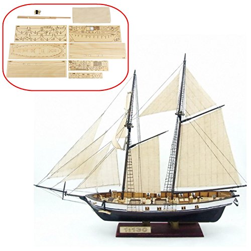1/130 Scale DIY Wooden Ship Model Boat Kit