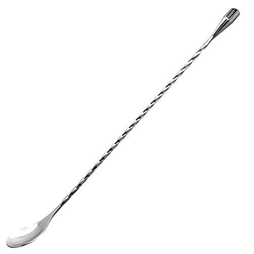12-Inch Stainless Steel Spiral Pattern Mixing Spoon" by Hiware