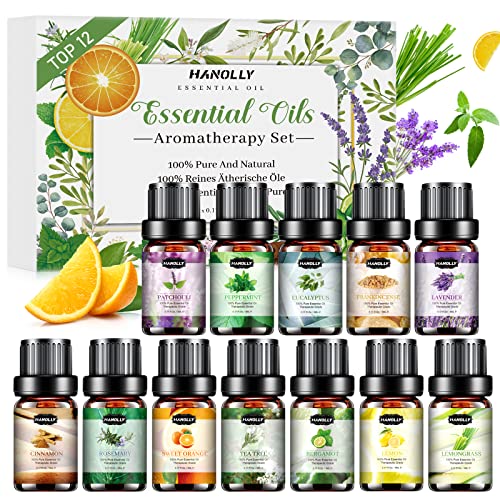 12-Piece Aromatherapy Essential Oil Kit by Hanolly
