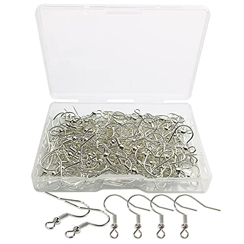 120pcs Earring Hooks with Ball and Coil