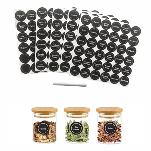 180 Spice Labels - Decorative and Organizing Stickers