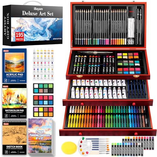 195-Pack Art Set for Adults Kids