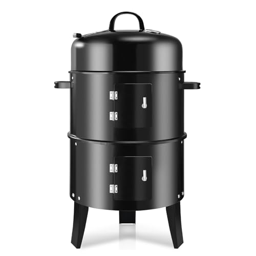 19Inch Round Charcoal Smoker Grill