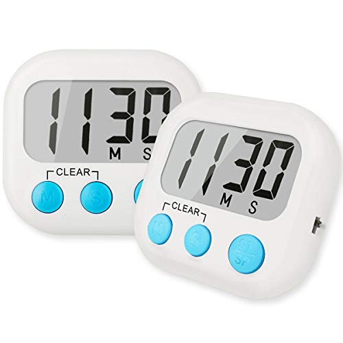 2 Pack Kitchen Timer with Big Digits