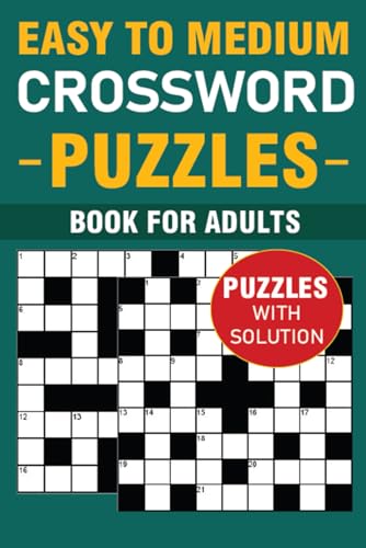2024 Adult Crossword Puzzles Book: Easy to Medium with Solutions