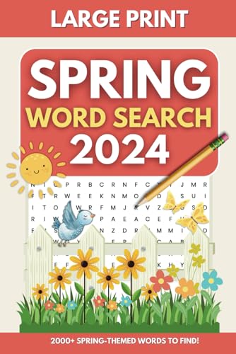 2024 Spring Word Search: Large Print Book for Fun & Relaxation