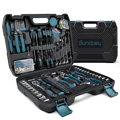 281-Piece Portable Home Tool Kit with Socket Wrench Set & Screwdriver Set