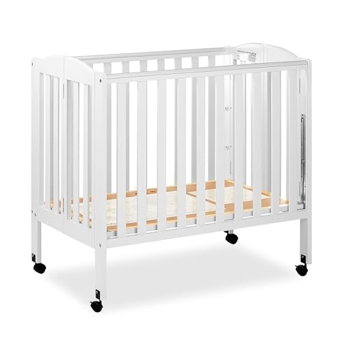 3-in-1 Portable Folding Crib in White, Greenguard Gold Certified
