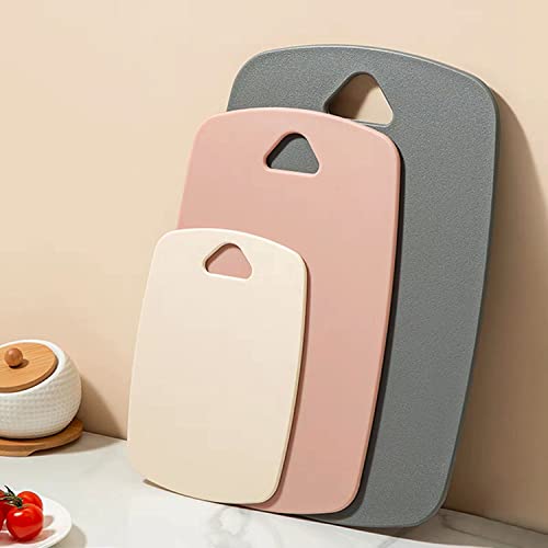 3-Piece Pink Plastic Cutting Board Set