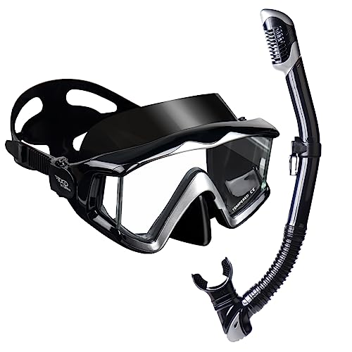 3-Window Anti-Fog Snorkel Mask Set