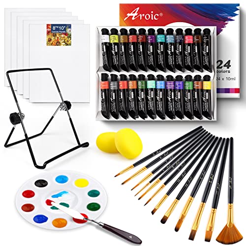46PCS Acrylic Paint Kit for Artists, Adults and Kids