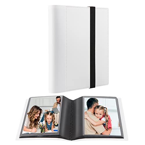 4x6 Mini Photo Album with Strong Elastic Band - Holds 64 Photos