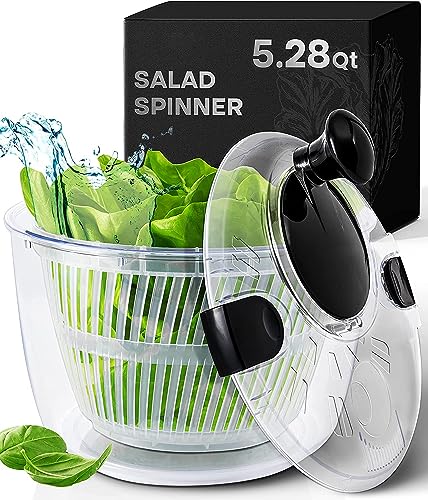 5.28 Qt Multi-Use Salad Spinner with Drain and Colander