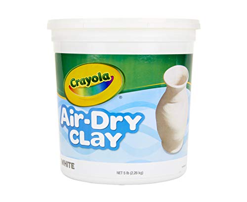 5lb Crayola Air Dry Clay: Natural White Modeling Material for Kids