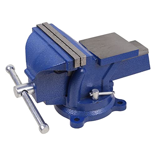 6” Heavy Duty Bench Vise with Anvil Swivel Table Top Clamp