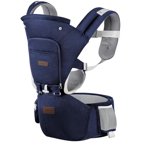 6-in-1 Ergonomic Baby Carrier with Hip Seat