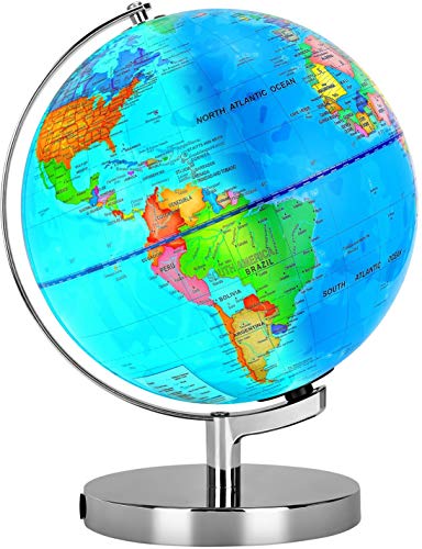 6 in 1 Illuminated World Globe for Kids