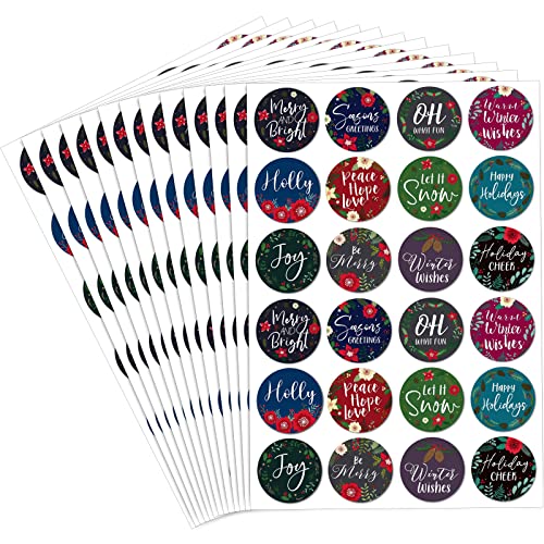 600 Holiday Envelopes Stickers