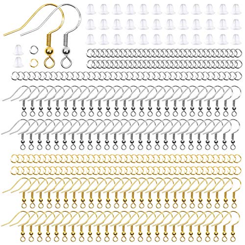 600Pcs Hypoallergenic Earring Kit for DIY Jewelry Making by Thrilez