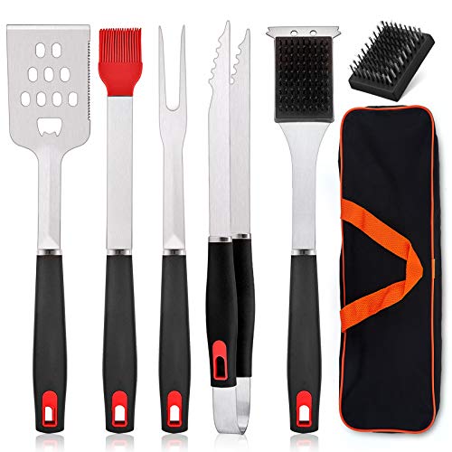 7-Piece Stainless Steel Grilling Tools Set