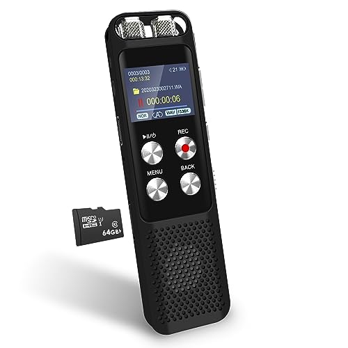 72GB Digital Voice Recorder with Voice Activation