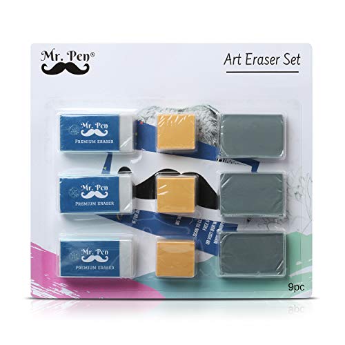 9pc Art Eraser Set - Mr. Pen