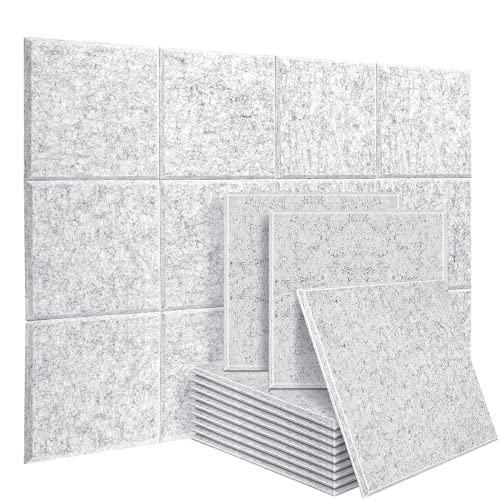 Acoustic Foam Panels: 12 Pack High Density Soundproofing Insulation
