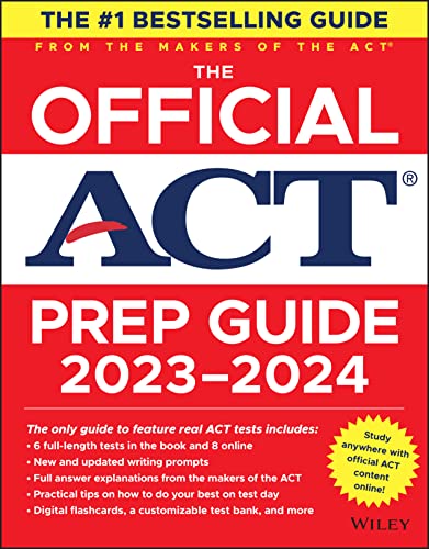 ACT Prep 2023-2024: Book, Tests, Flashcards, Online Course