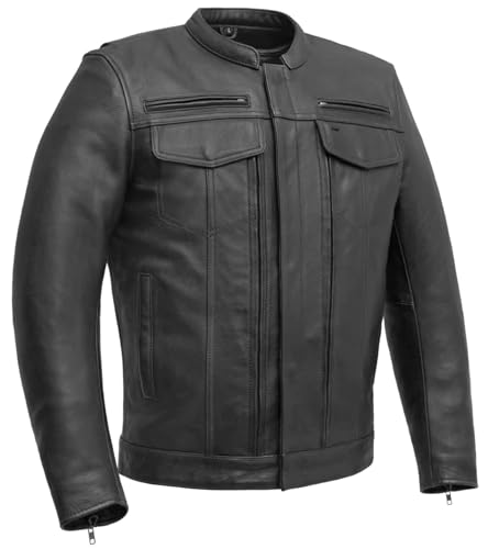 Action Back Leather Motorcycle Jacket