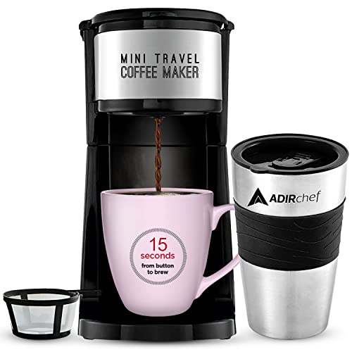 AdirChef Mini Single Serve Coffee Maker
