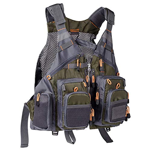 Adjustable Fishing Vest for Fly Bass and Outdoor Activities