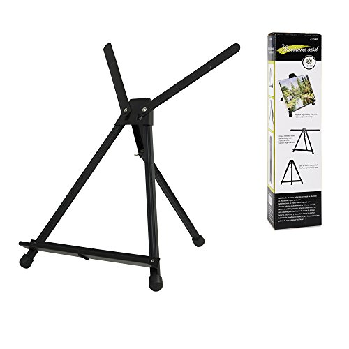 Adjustable Height Aluminum Tabletop Easel with Extension Arm Wings