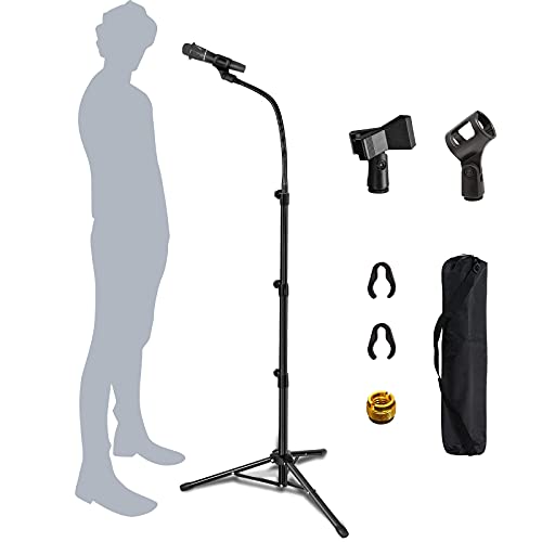 Adjustable Mic Stand with Gooseneck