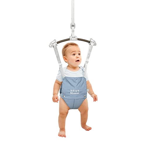Adjustable Seat Bag Baby Door Jumper: Durable & Easy to Use, Blue