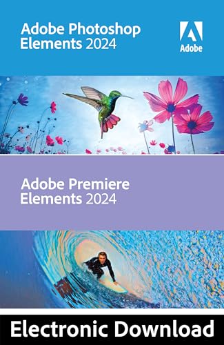Adobe 2024 Elements Bundle for PC: Photo & Video Editing Software