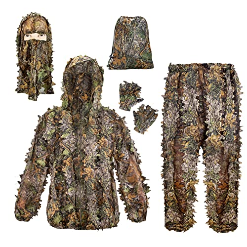 Adult 3D Leafy Ghillie Suit for Hunting