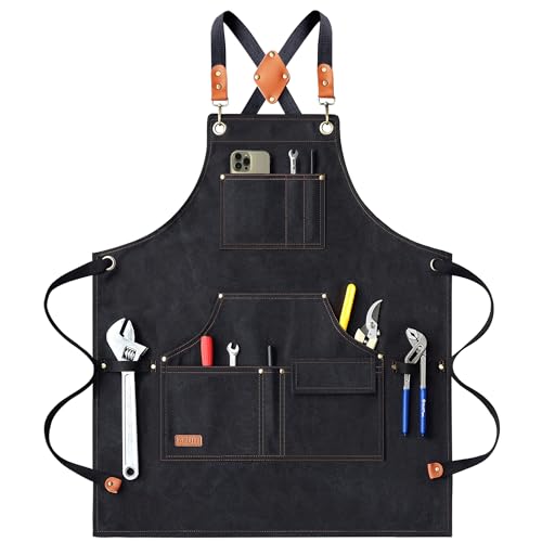 AFUN Men's Work Apron with Large Pockets
