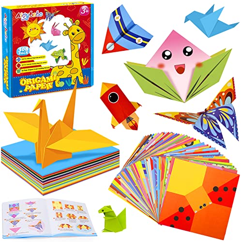Aigybobo Origami Paper Set for Kids Craft Projects