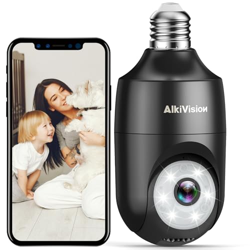 AlkiVision Wireless Outdoor 2K Security Camera with AI Motion Detection