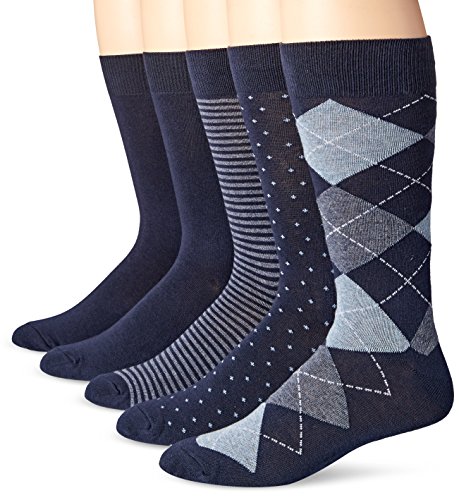 Amazon Essentials Men's Dress Socks, 5 Pairs