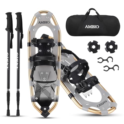 AMBIO Light Weight Snowshoes with Poles and Bag