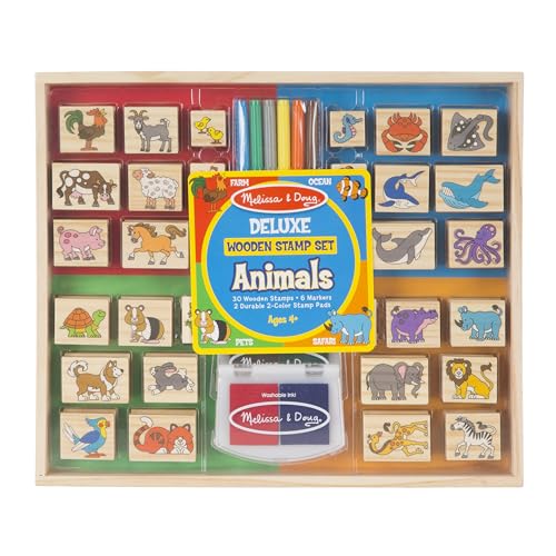 Animal Wooden Stamp Set