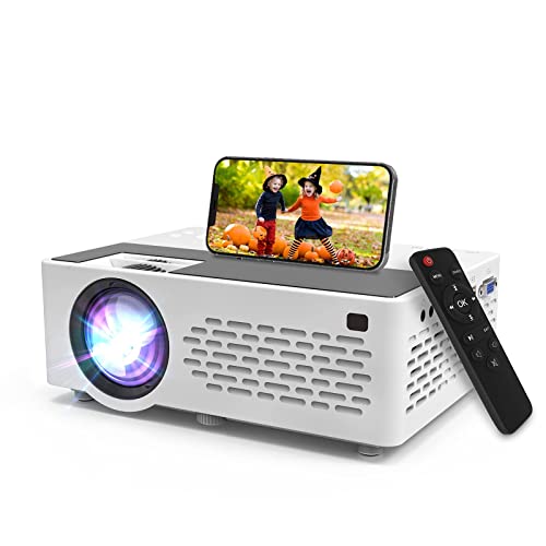 Aokang 1080P HD Portable Outdoor Movie Projector - White