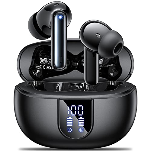 Aoslen Wireless Earbuds: Bluetooth 5.3, HD Noise Canceling Mic, 42H Playtime