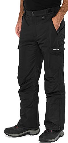 Arctix Men's Snow Sports Cargo Pants, Black, Large/34" Inseam