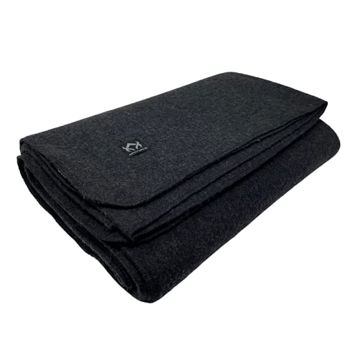 Arcturus Military Wool Blanket - 64" x 88" - Charcoal Gray