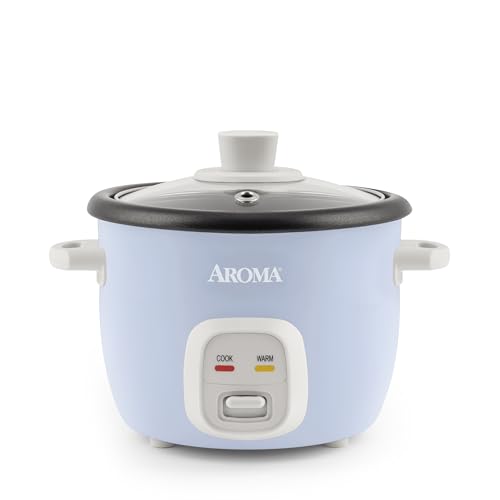 Aroma Housewares 4-Cups Rice Cooker, Blue