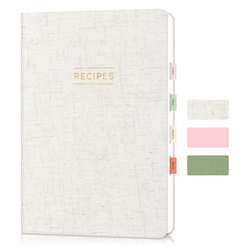 Artake Blank Hardcover Recipe Journal for Family Recipes